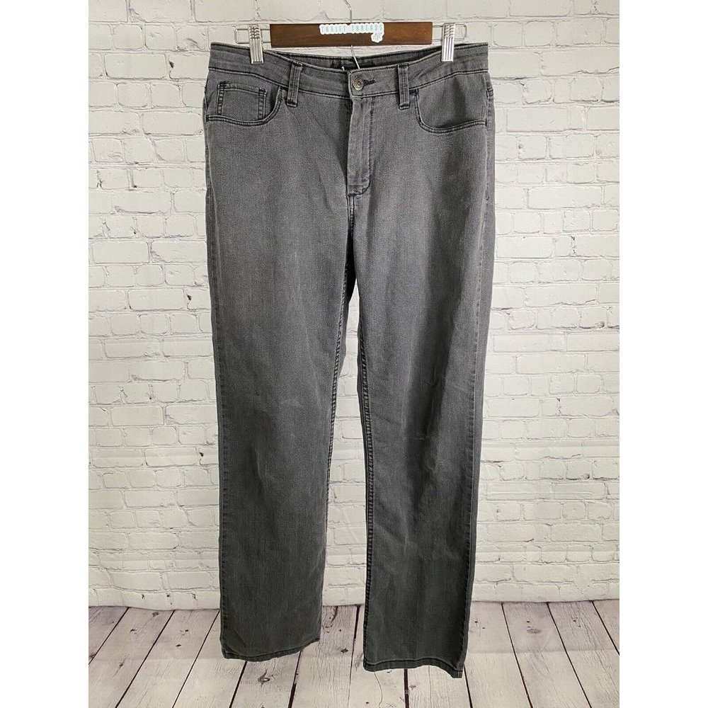 Lee Platinum Label Gray Mid Rise Straight Leg Denim Jeans 10 Short (32x28.5)